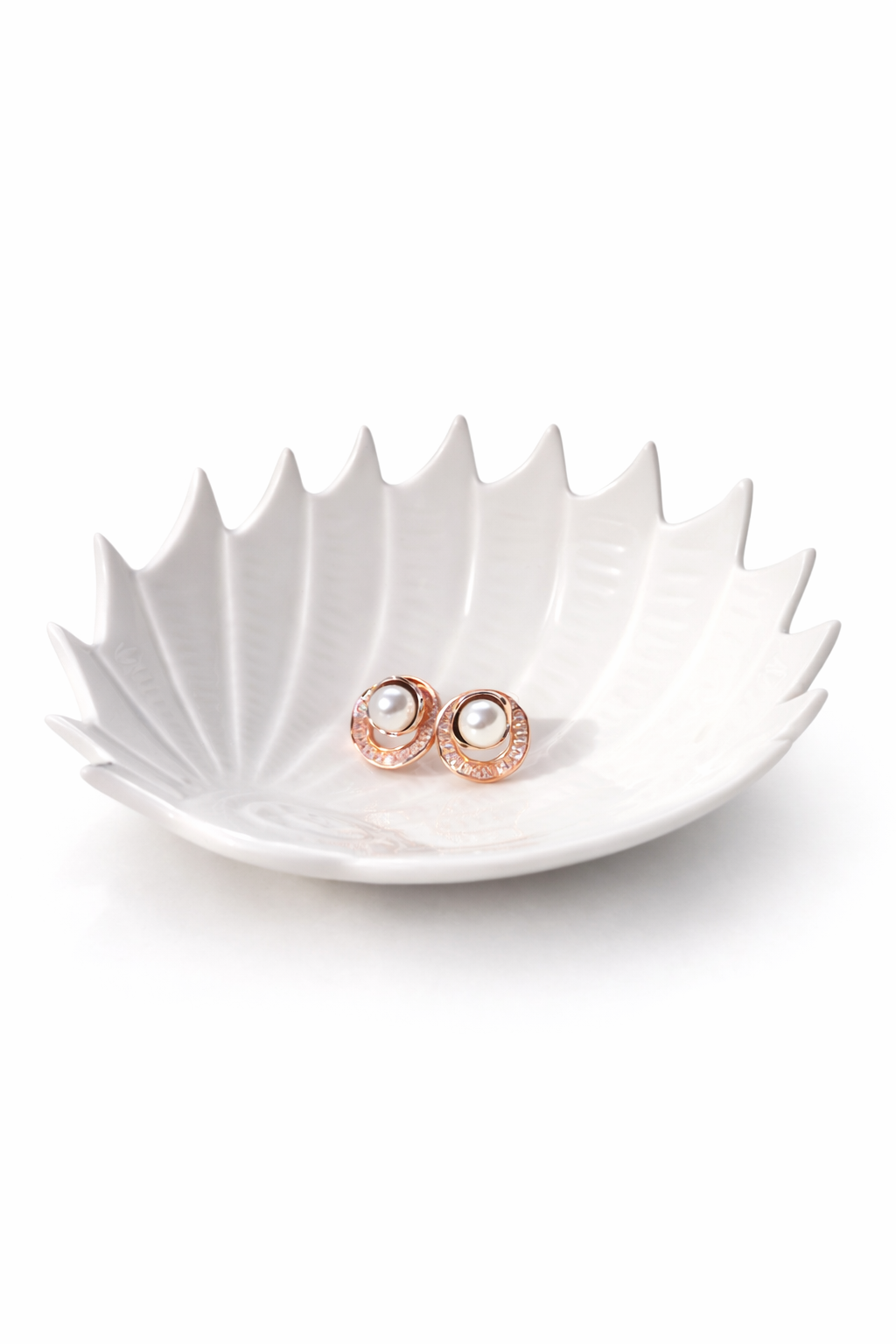 Pearl Drop Stud Earrings