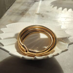 Twin Serpent Coil Bracelet