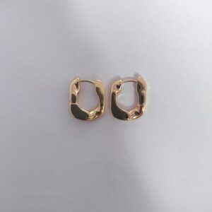 Golden Aura Chunky Huggie Hoops