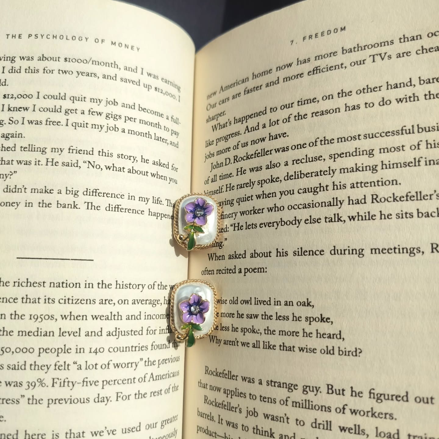 Vintage Floral Enamel Stud Earrings